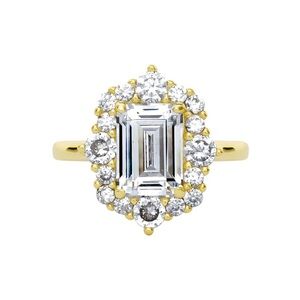 Everly Freya Ring Size 6 Elegant Gold and Silver Ring